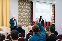 Case study session on mentoring in entrepreneurship at Youth and Small Business Forum in Ryazan
